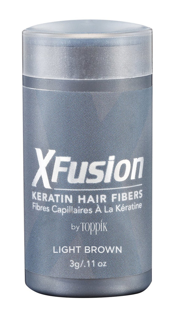 X Fusion Hair Fibers - Dark Brown .11oz - Halo SB Hair